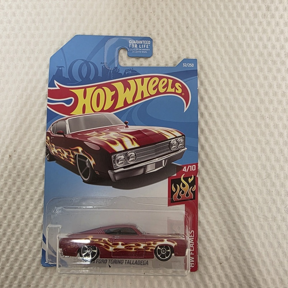 2019 Hot Wheels '69 FORD TORINO TALLADEGA #32 US red mc5 HW FLAMES Z1